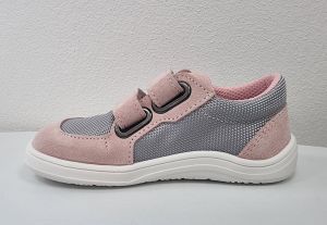 Baby bare shoes Febo Sneakers Grey/Pink bok