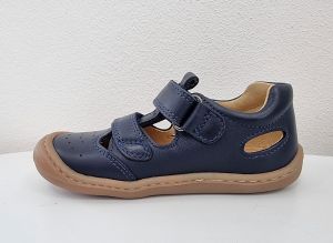 Barefoot Barefoot kožené sandálky Koel4kids - Bep napa - blue bosá