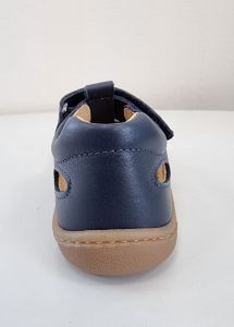 Barefoot Barefoot kožené sandálky Koel4kids - Bep napa - blue bosá