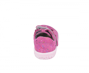 Jonap barefoot sandále B9S růžové bubliny Slim zezadu