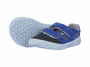 Jonap barefoot sandálky Fela modré podrážka