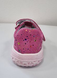 Jonap barefoot sandálky Fela růžové bubliny zezadu