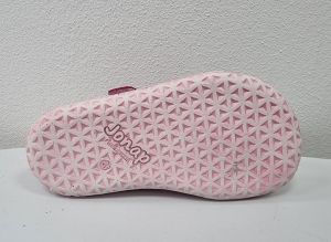 Jonap barefoot sandálky Fela růžové bubliny podrážka