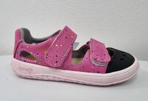 Jonap barefoot sandálky Fela růžové bubliny | 22, 23, 25, 26, 29, 30