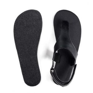 Pánské barefoot sandále Ahinsa shoes Simple černé xWide podrážka