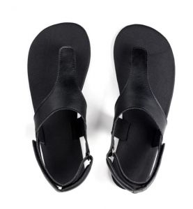 Pánské barefoot sandále Ahinsa shoes Simple černé xWide shora
