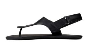 Pánské barefoot sandále Ahinsa shoes Simple černé xWide bok