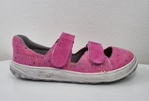 Jonap barefoot sandálky B21 růžové bubliny