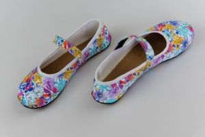 Ahinsa shoes Ananda balerínky květované shora