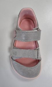 Baby bare shoes Febo Joy grey/pink shora