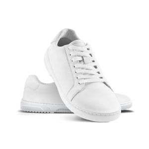 Barefoot tenisky Barebarics Zoom - all white leather bok