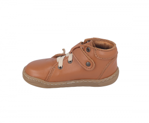 Barefoot kožené boty Pegres SBF62 - hnědé bok