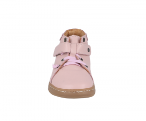 Barefoot kožené boty Pegres SBF62 - růžové zepředu