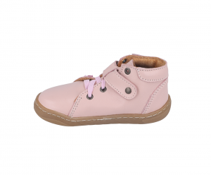 Barefoot kožené boty Pegres SBF62 - růžové bok