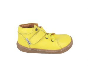 Barefoot kožené boty Pegres SBF62 - žluté