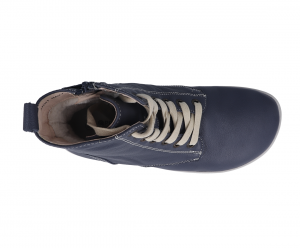 Barefoot Dámské zimní vyšší boty Protetika Judit navy bosá