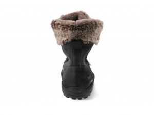 Zimní barefoot boty Koel - Levi - Tex lambswool black zezadu