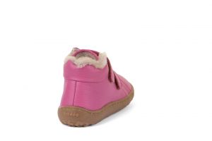 Froddo barefoot zimní kotníkové boty kožíšek - fuxia zezadu
