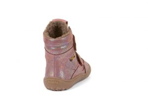 Froddo barefoot zimní vysoké boty Tex pinkshine zezadu