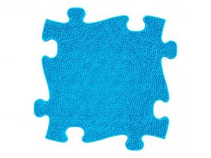 Ortopedická podlaha MUFFIK puzzle Tráva měkká modrá shora