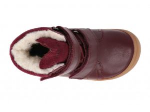 Barefoot zimní boty Koel4kids Brandon - bordo shora