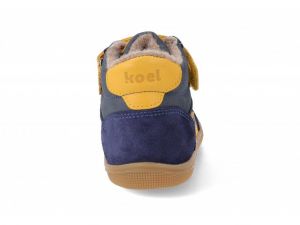 Barefoot zimní boty Koel4kids - Daniel Tex - blue zezadu