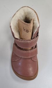 Barefoot zimní boty Koel4kids - Emil - Tex wool old rose shora