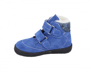 Jonap zimní barefoot boty B5S modré - vlna bok