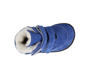 Jonap zimní barefoot boty B5S modré - vlna shora