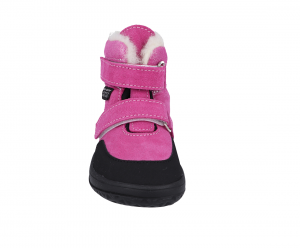  Jonap zimní barefoot boty Jerry růžové devon vločka - vlna zepředu