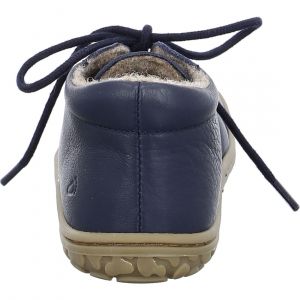  Zimní barefoot boty Lurchi - Nanino nappa blue zezadu