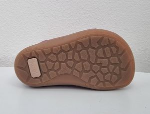 Barefoot kožené boty Koel4kids Avery nubuk - fuchsia podrážka