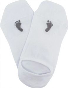 Ponožky Voxx pro dospělé - Barefoot sneaker - bílé
