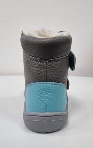 Zimní boty Baby bare Febo winter - grey/tyrkys asfaltico zezadu