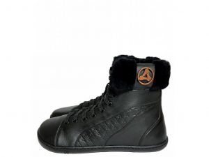 Zimní kožené boty Antal Calida black