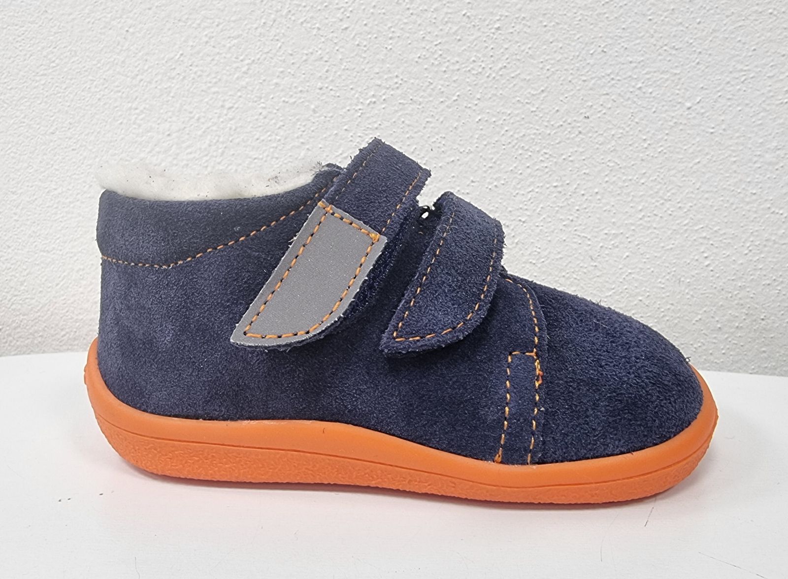  Beda Barefoot Blue mandarine - zimní boty s membránou