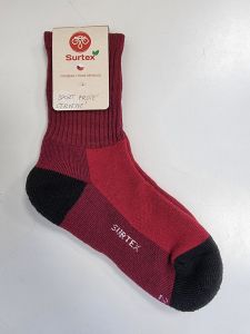 Surtex merino sportovní ponožky froté - červené
