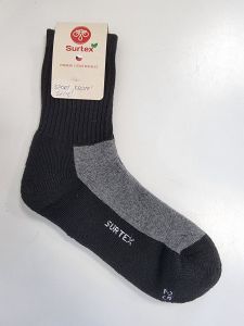 Surtex merino sportovní ponožky froté - šedé