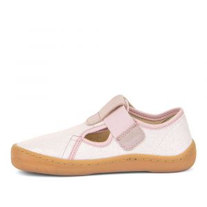 Barefoot papučky Froddo pink shine bok