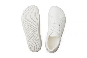 Barefoot tenisky Ahinsa shoes Pura 2 bílé shora a podrážka