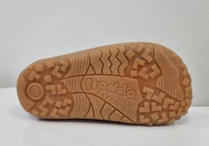 Barefoot sandále Froddo 2 suché zipy - cognac podrážka