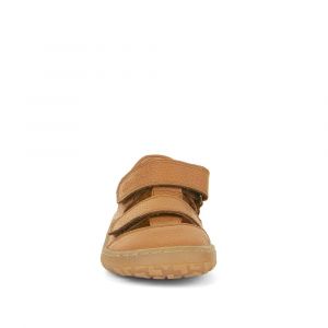 Barefoot sandále Froddo 2 suché zipy - cognac zepředu