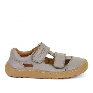 Barefoot sandále Froddo 2 suché zipy - light grey
