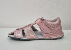 Ef barefoot sandálky Pink glitter bok