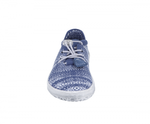 Jonap barefoot tenisky Knitt new - modrobílé zepředu