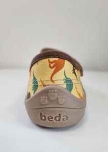 Beda Barefoot BFN - plátěné tenisky dino zezadu