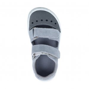 Jonap barefoot sandálky Fela světle šedé shora