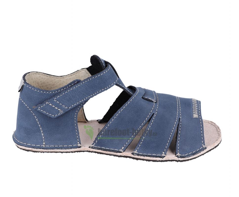Barefoot Ortoplus barefoot sandálky D200 modré OKBARE bosá