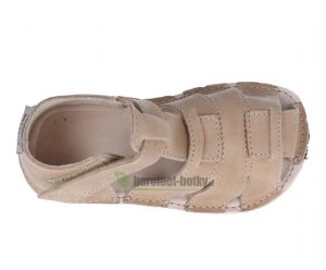 Ortoplus barefoot sandálky D201 pískové shora
